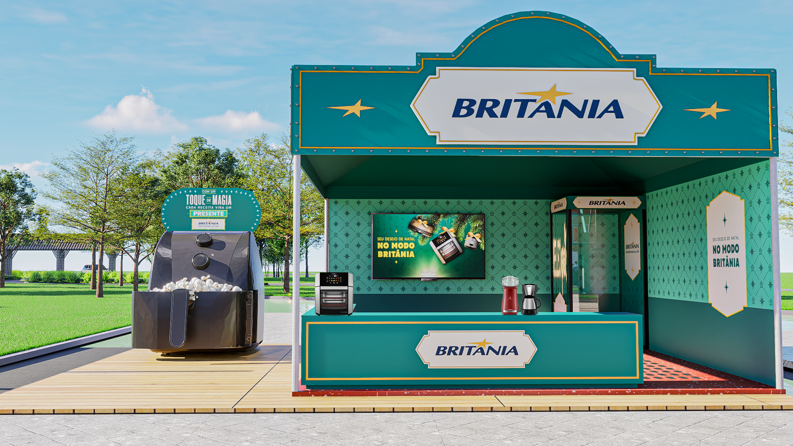 Britânia no Natal Disney em Curitiba
