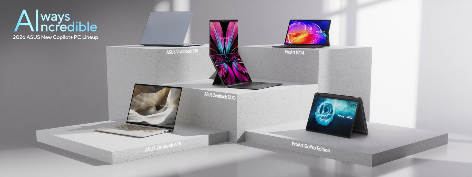 ASUS renova portfólio de notebooks Zenbook, ProArt, TUF e Vivobook