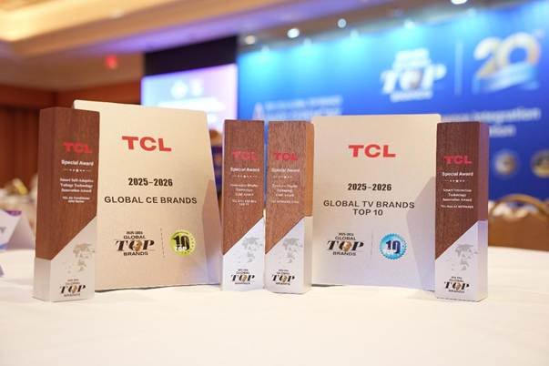 TCL é premiada na CES 2026 por TVs, mobile e casa inteligente