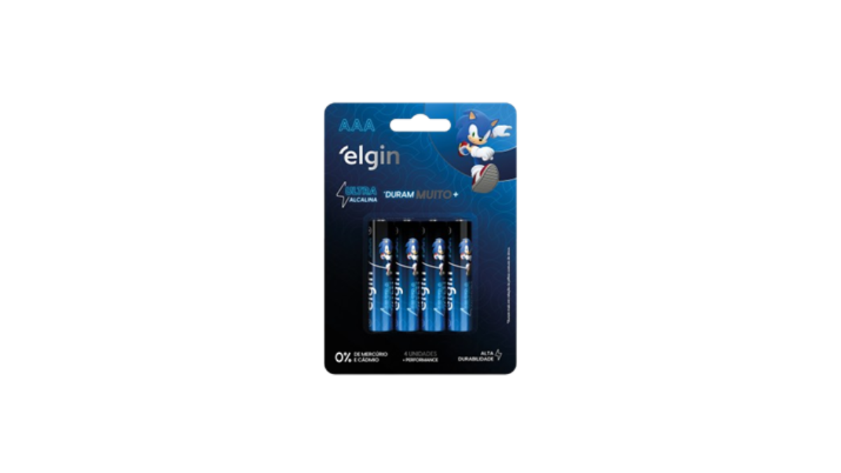 Elgin reforça linha Sonic no mercado de pilhas