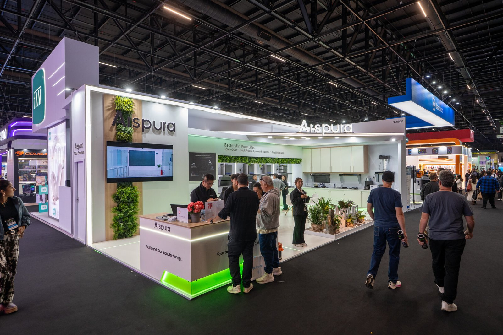 Arspura surpreende na Eletrolar Show com coifas inteligentes que purificam o ar