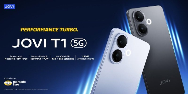 JOVI T1 5G estreia no Brasil com foco em performance