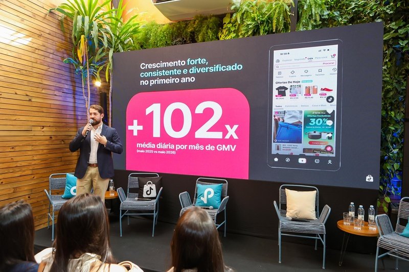 TikTok Shop multiplica GMV por 102 em um ano no Brasil