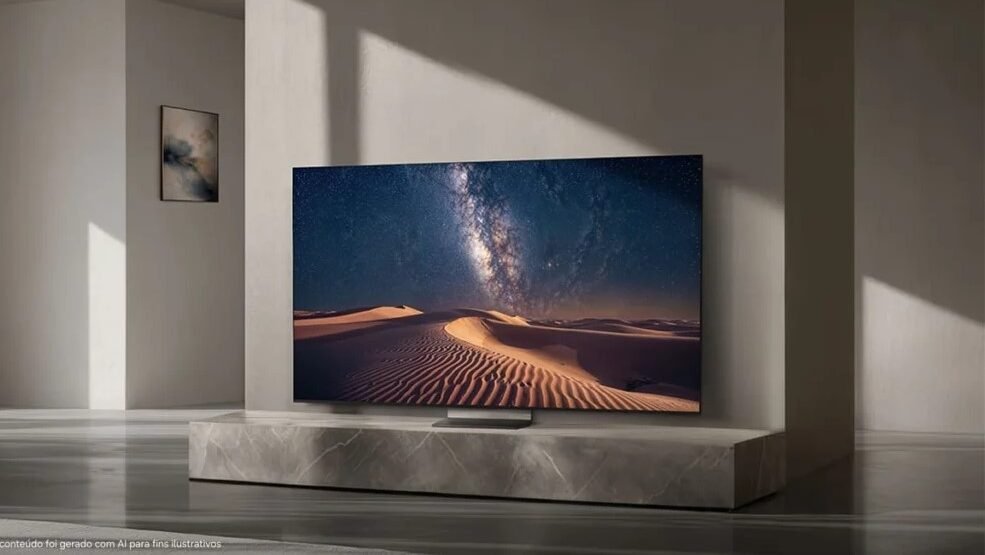 Samsung leva mais recursos de IA às TVs premium