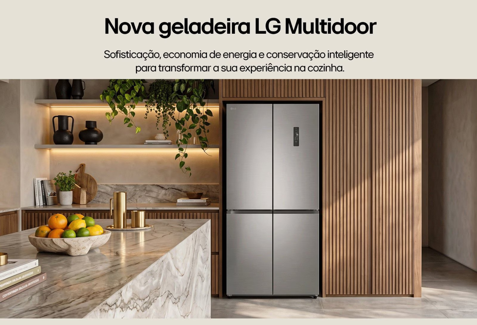 LG lança geladeira Multidoor de 502 litros