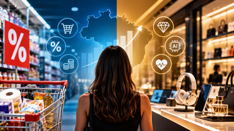 Consumidores brasileiros representam diferentes tendências de consumo em 2027.