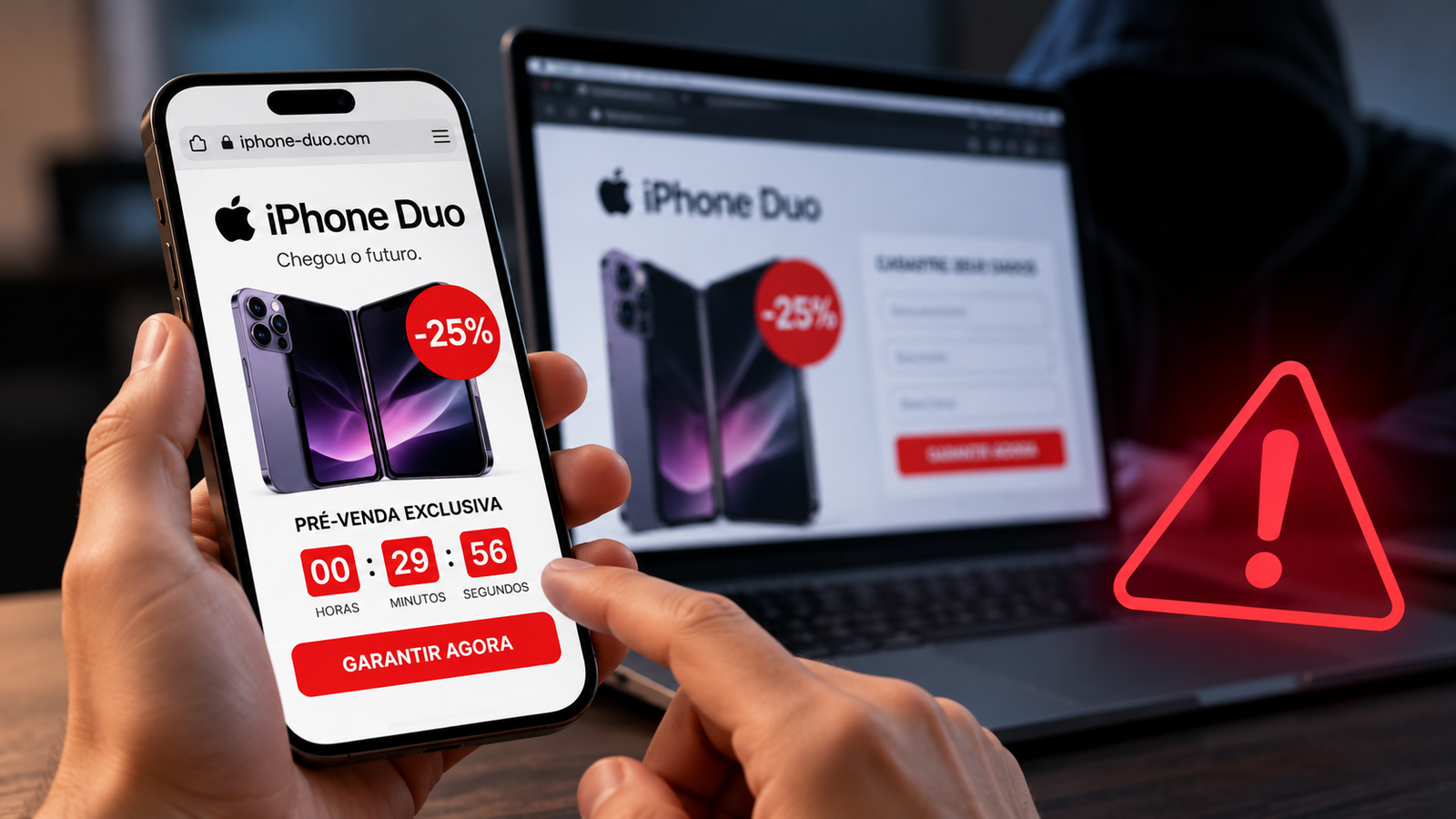 Golpistas usam falsas ofertas do iPhone Duo para roubar dados